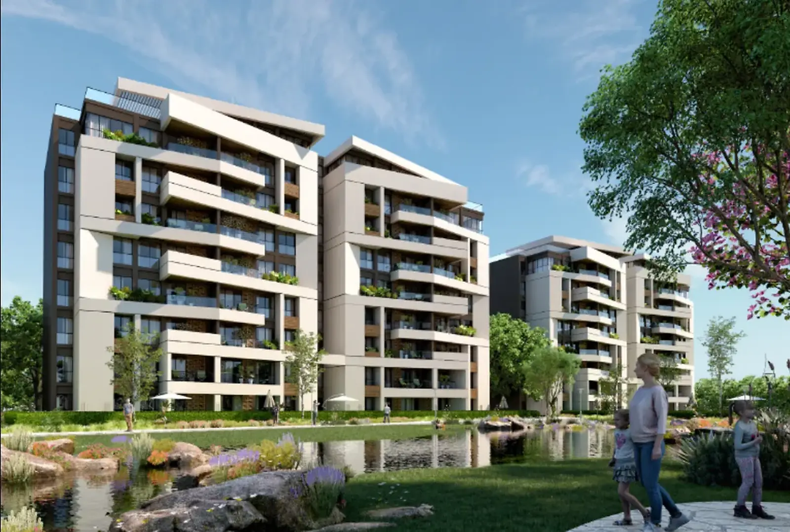 Townhouse sizes at The Brooks